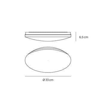 MILLY Plafoniera LED tonda bianca 24W CCT regolabile Vivida luce Plafoniere